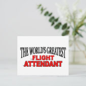 Der größte Flugbegleiter der Welt Postkarte (Stehend Vorderseite)