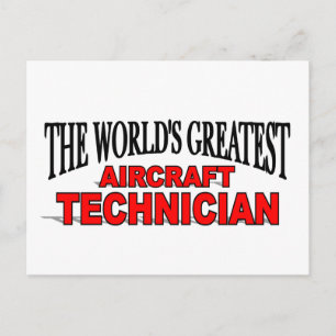 Der größte Flugzeugtechniker der Welt Postkarte