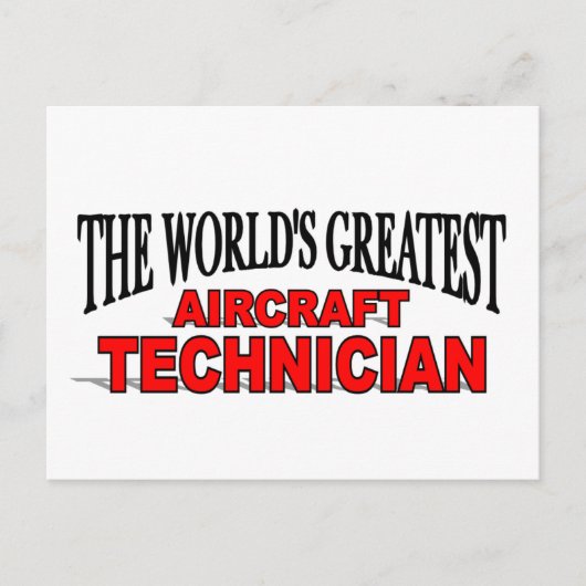 Der größte Flugzeugtechniker der Welt Postkarte (Vorderseite)