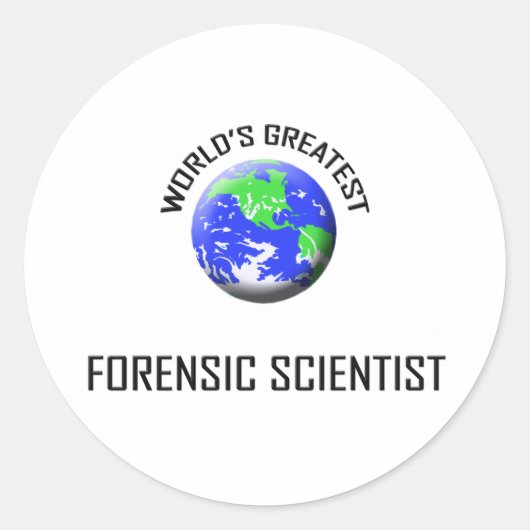 Der größte Forensiker der Welt Runder Aufkleber (Vorderseite)