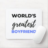 Der größte Freund der Welt, Schwarz Mousepad (Mit Mouse)