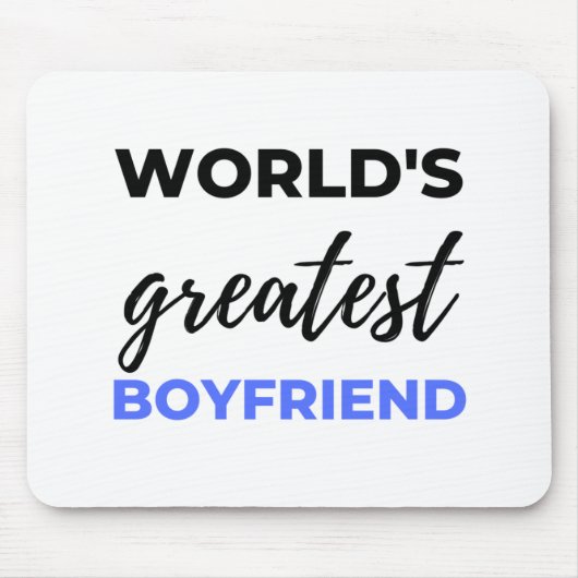 Der größte Freund der Welt, Schwarz Mousepad (Vorne)