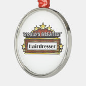 Der größte Friseur der Welt Silbernes Ornament (Links)