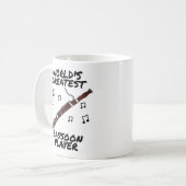 Der größte Funny des Bassoon Player-Bassoonisten d Kaffeetasse (Vorderseite Links)