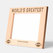 Der größte Fußballtrainer der Welt Geätzte Rahmen (Links)