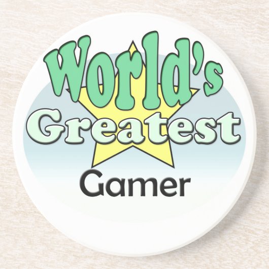 Der größte Gamer der Welt Getränkeuntersetzer (Vorne)