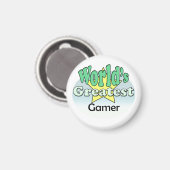 Der größte Gamer der Welt Magnet (Vorderseite/Rückseite)