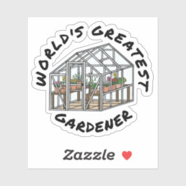 Der größte Gärtner der Welt, der Gärtnerwitz Aufkleber