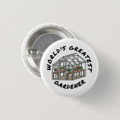 Der größte Gärtner der Welt, der Gärtnerwitz Button (Vorne & Hinten)