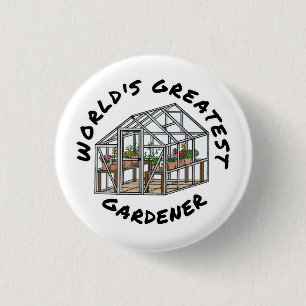 Der größte Gärtner der Welt, der Gärtnerwitz Button