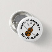 Der größte Geigerspieler der Welt, Violinist Funny Button (Vorne & Hinten)