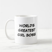 "Der größte Girl-Boss der Welt" Kaffeetasse (Links)