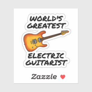 Der größte Gitarrist der Welt, Gitarre Funny Aufkleber
