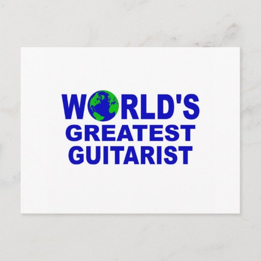 Der größte Gitarrist der Welt Postkarte (Vorderseite)