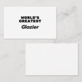 Der größte Glazier der Welt Visitenkarte (Vorne/Hinten)