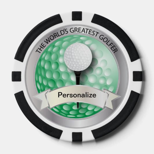 Der größte Golfer der Welt | DIY Name Pokerchips (Vorderseite)