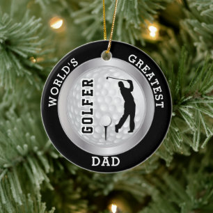 Der größte Golfer der Welt Golfball Keramik Ornament