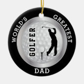Der größte Golfer der Welt | Golfball Keramik Ornament (Vorne)