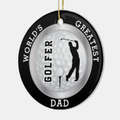 Der größte Golfer der Welt | Golfball Keramik Ornament (Links)