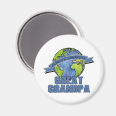 Der größte Großvater der Welt Magnet (Vorderseite/Rückseite)