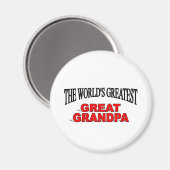 Der größte Großvater der Welt Magnet (Vorderseite/Rückseite)