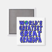 Der größte Großvater der Welt Magnet (Vorderseite/Rückseite)