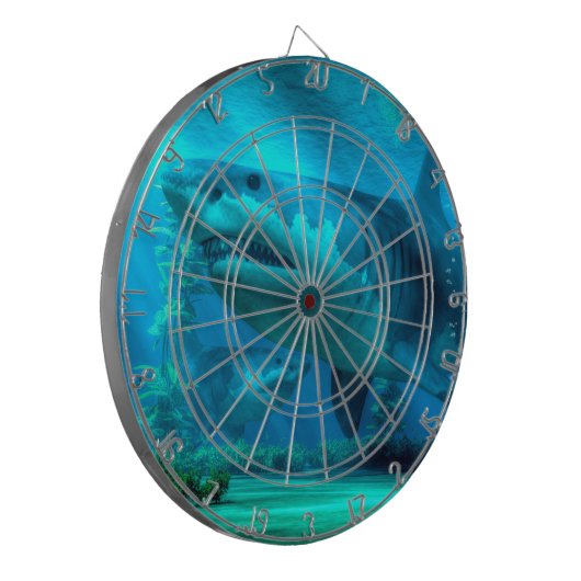 Der größte Haifisch Dartscheibe (Vorderseite Links)