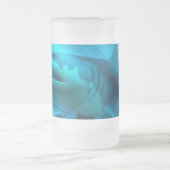 Der größte Haifisch Mattglas Bierglas (Mittel)