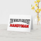 Der größte Handyman der Welt Karte (Gelbe Blume)