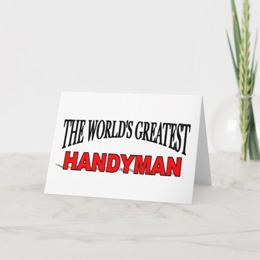 Der größte Handyman der Welt Karte (Vorderseite)