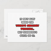 Der größte Hauptjoker der Welt Postkarte (Vorne/Hinten)