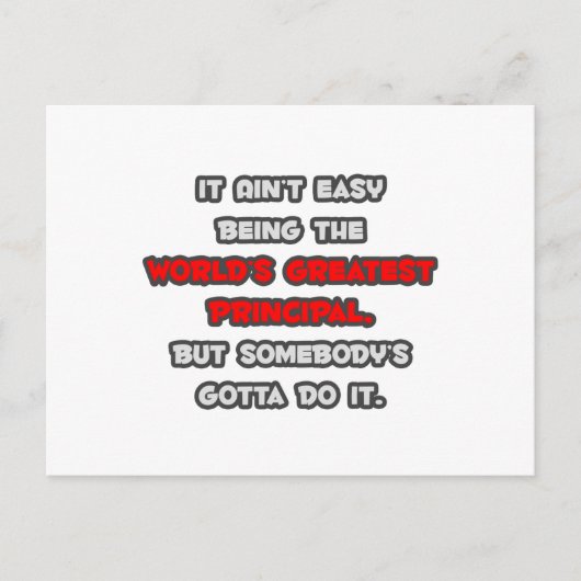 Der größte Hauptjoker der Welt Postkarte (Vorderseite)