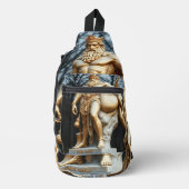 Der größte Held aller Zeiten – Herkules in Gold Crossbody Bag (Vorderseite)