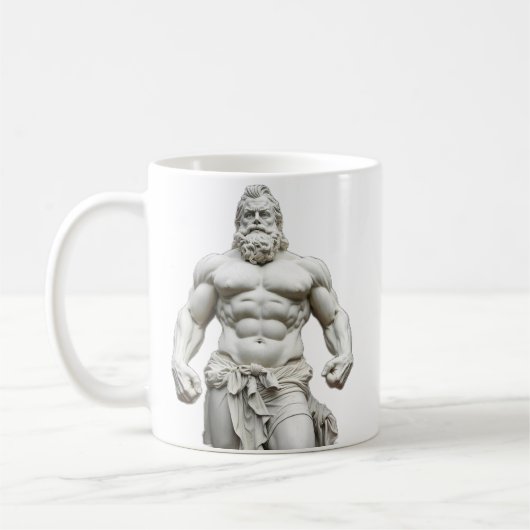 Der größte Held aller Zeiten – Herkules in Gold Kaffeetasse (Links)