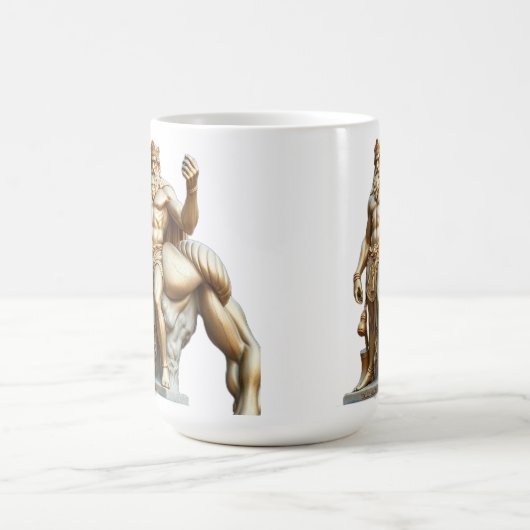 Der größte Held aller Zeiten – Herkules in Gold Kaffeetasse (Mittel)