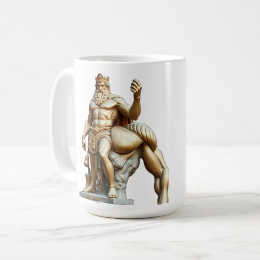 Der größte Held aller Zeiten – Herkules in Gold Kaffeetasse (Vorderseite Links)