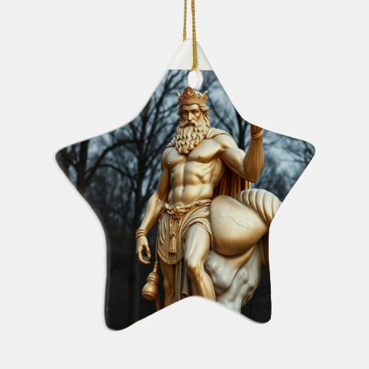 Der größte Held aller Zeiten – Herkules in Gold Keramik Ornament (Rechts)