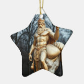 Der größte Held aller Zeiten – Herkules in Gold Keramik Ornament (Links)