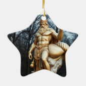 Der größte Held aller Zeiten – Herkules in Gold Keramik Ornament (Hinten)