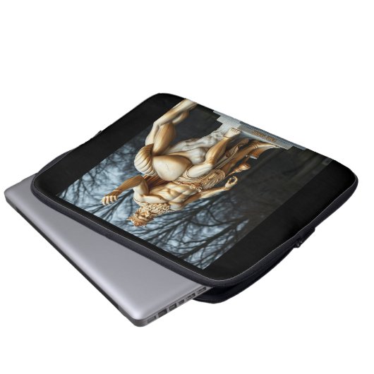 Der größte Held aller Zeiten – Herkules in Gold Laptopschutzhülle (Vorne Knopf)