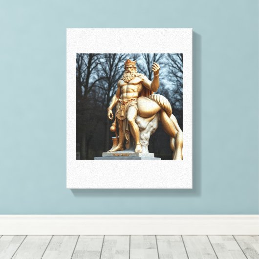 Der größte Held aller Zeiten – Herkules in Gold Leinwanddruck (Insitu (Holzboden))