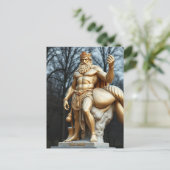 Der größte Held aller Zeiten – Herkules in Gold Postkarte (Stehend Vorderseite)