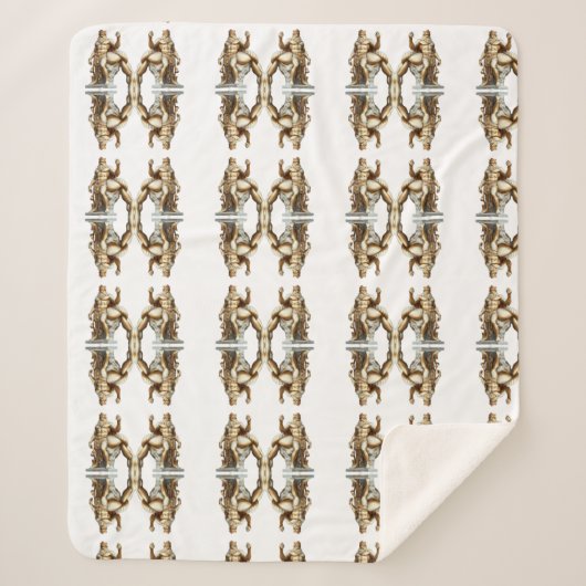 Der größte Held aller Zeiten – Herkules in Gold Sherpadecke (Vorderseite)