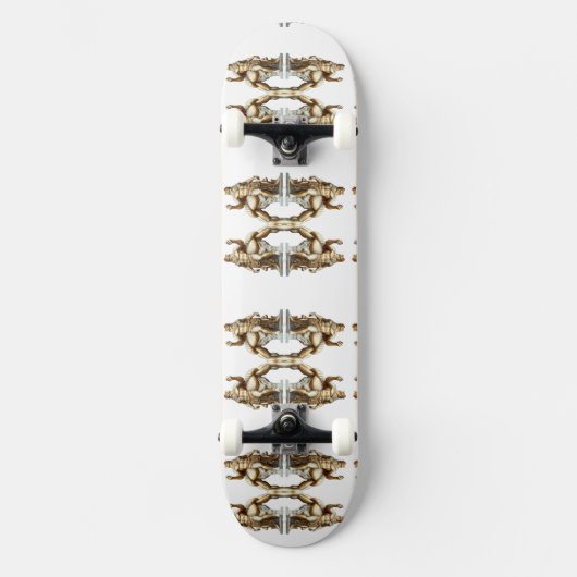 Der größte Held aller Zeiten – Herkules in Gold Skateboard (Vorderseite)
