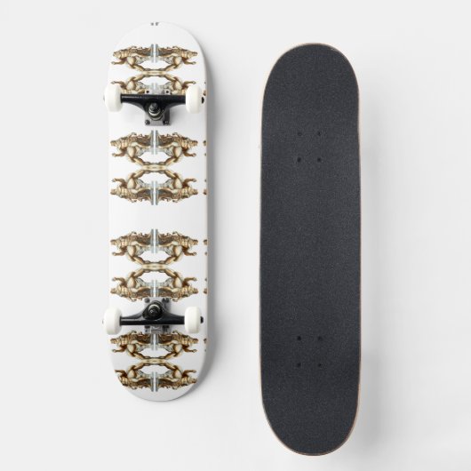 Der größte Held aller Zeiten – Herkules in Gold Skateboard (Vorderseite)