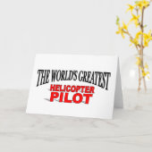 Der größte Hubschrauberpilot der Welt Karte (Gelbe Blume)