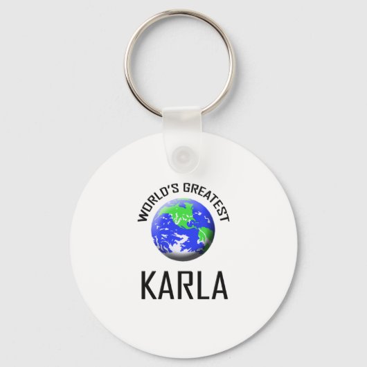 Der größte Karla der Welt Schlüsselanhänger (Vorderseite)