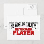 Der größte Keyboard-Player der Welt Postkarte (Vorne/Hinten)