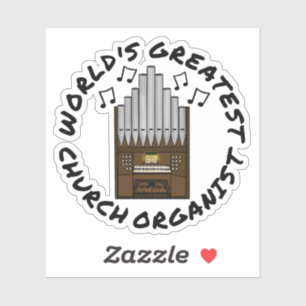 Der größte Kirchenorganisator der Welt, Pipe Organ Aufkleber