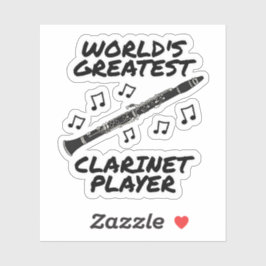 Der größte Klarinettenspieler der Welt, Clarinetis Aufkleber
